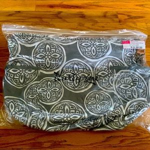 Thirty-one Retro Metro Bag NEW! Woodblock whimsy 31  tote purse grey!